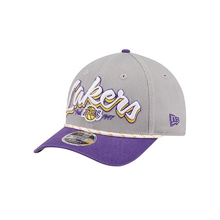 Boné New Era 940 M-Crown Los Angeles Lakers Cinza