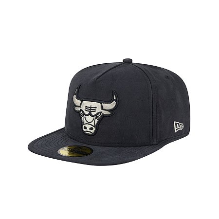 Boné New Era Quilted 5950A-Frame Chicago Bulls Preto