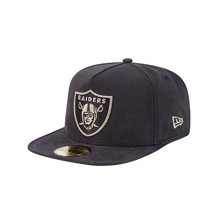 Boné New Era Quilted 5950A-Frame Las Vegas Raiders Preto