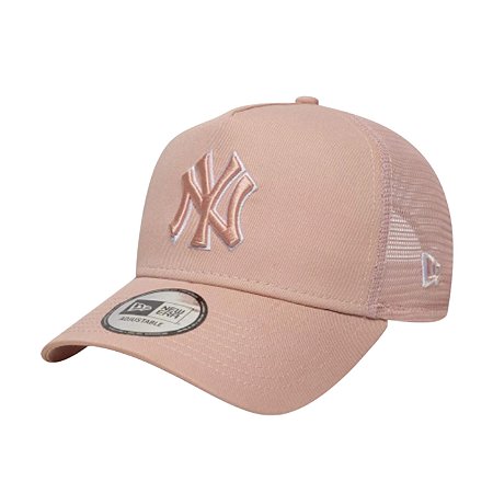 Boné New Era Outline Trucker New York Yankees Rosa