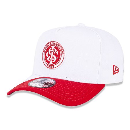 Boné New Era 940A-Frame Soccer Inter Branco e Vermelho