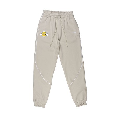 Calça New Era Jogger Los Angeles Lakers Masculino Bege