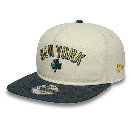 Boné New Era Metallic Logo 1920 New York Yankees Off White