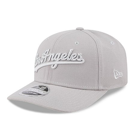 Boné New Era 970SS Tonal Script Los Angeles Dodgers Cinza