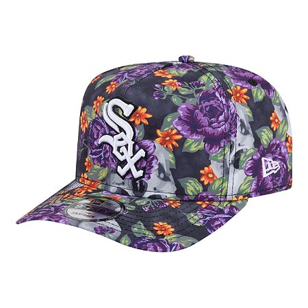 Boné New Era Skull And Roses 950AF Chicago White Sox Roxo