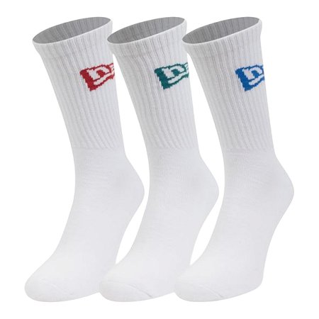 Kit 3 Pares de Meia Cano Longo New Era Branco