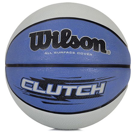 Bola de Basquete CLUTCH 295 Azul/Cinza - NBA Wilson
