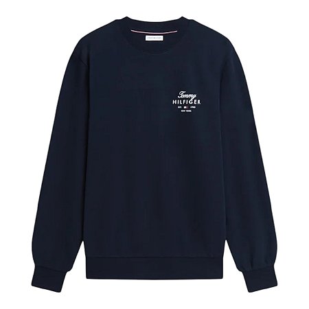 Moletom Tommy Hilfiger Brand Love 1 Marinho Masculino