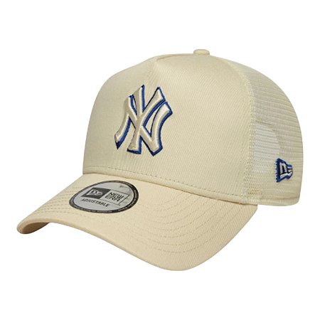 Boné New Era Outline Ef Trucker New York Yankees Bege