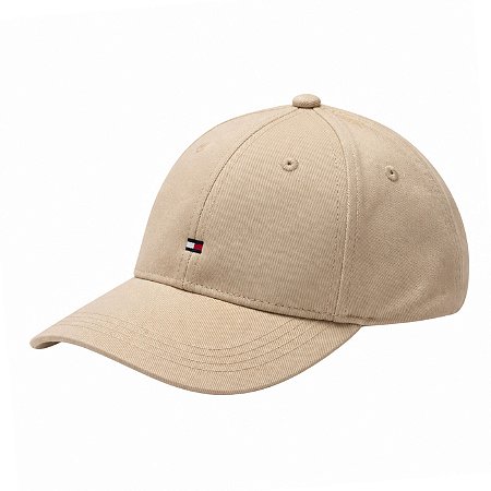 Boné Tommy Hilfiger Flag Cotton Unissex Bege
