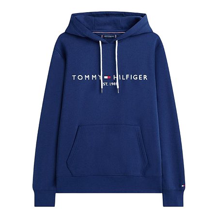 Moletom Tommy Hilfiger Logo Hoody Masculino Marinho
