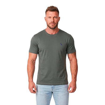 Camiseta Reserva Regular Careca Masculino Verde Musgo