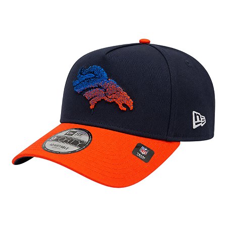 Boné New Era 940A-Frame Denver Broncos Marinho e Laranja