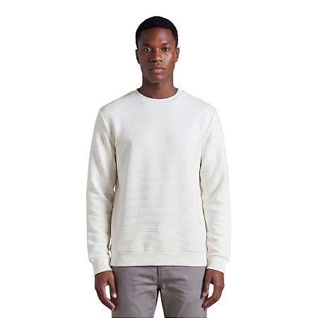 Suéter Moletom Reserva Wellen Masculino Off White
