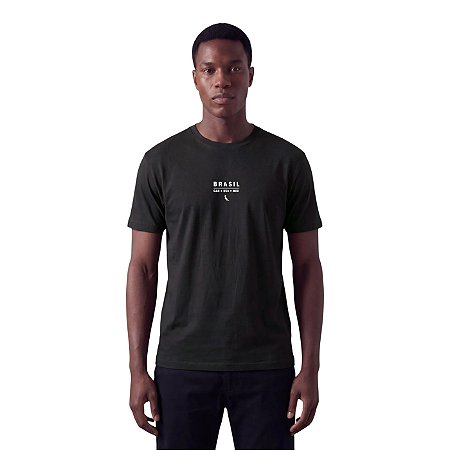 Camiseta Reserva Estampada Brasil 2026 Masculino Preto