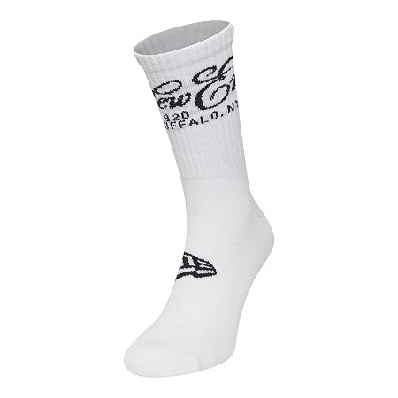 Meia New Era Cano Longo Branded Branco