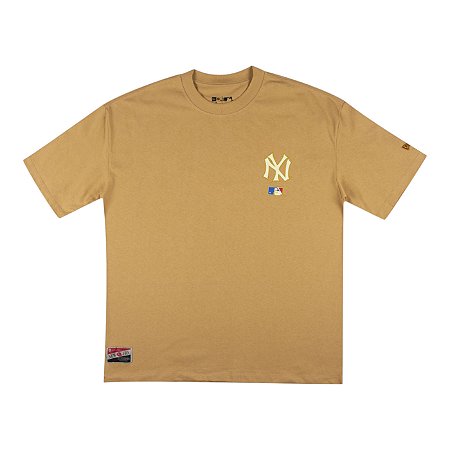 Camiseta New Era Core New York Yankees Masculino Caqui