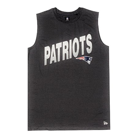 Regata New Era NFL New England Patriots Cinza Escuro