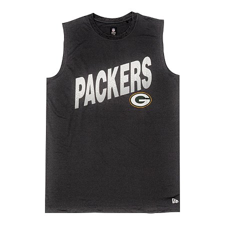Regata New Era NFL Green Bay Packers Masculino Cinza Escuro