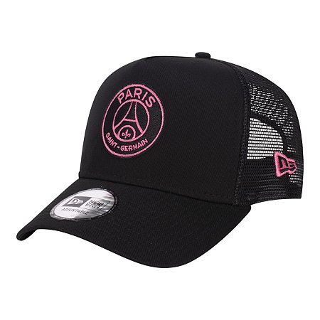 Boné New Era Pop Trucker Paris Saint Germain Preto Masculino