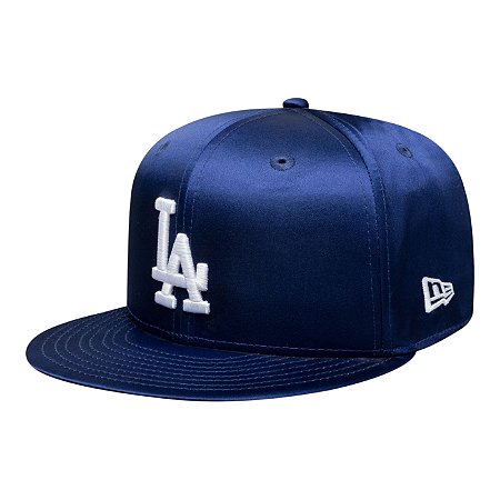 Boné New Era 5950 Satin Los Angeles Dodgers Azul
