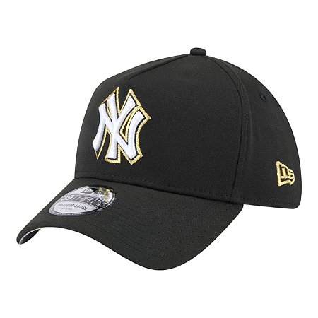 Boné New Era 3930A-Frame Trophy Night New York Yankees Preto