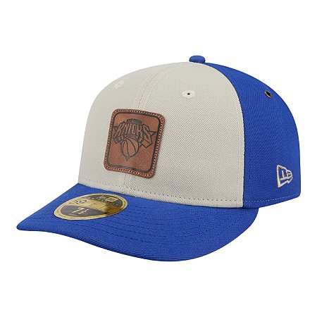 Boné New Era Quilted 5950 New York Kincks Azul e Bege