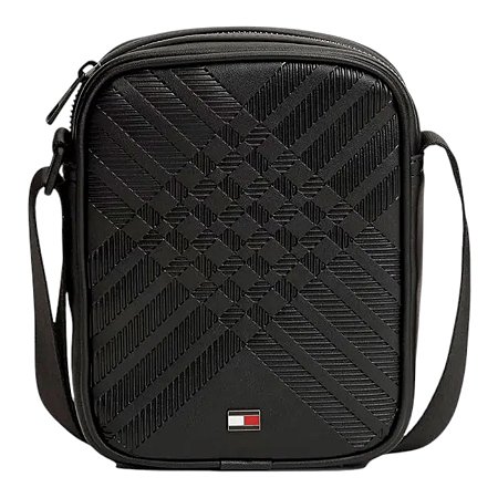 Bolsa Shoulder Bag Tommy Hilfiger Corp Texture Mini Preto