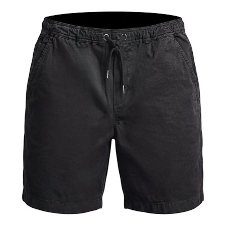 Bermuda Reserva Elastico Estonado Masculino Preto