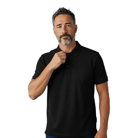 Camisa Polo Reserva Regular Wellen Masculino Preto
