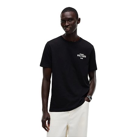 Camiseta Tommy Hilfiger 1985 Graphic Preto Masculino