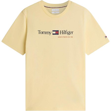 Camiseta Tommy Hilfiger Brand Love Amarelo Masculino