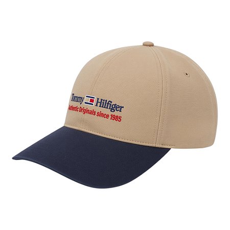 Boné Tommy Hilfiger Archive Canvas Six Panel Masculino Caqui