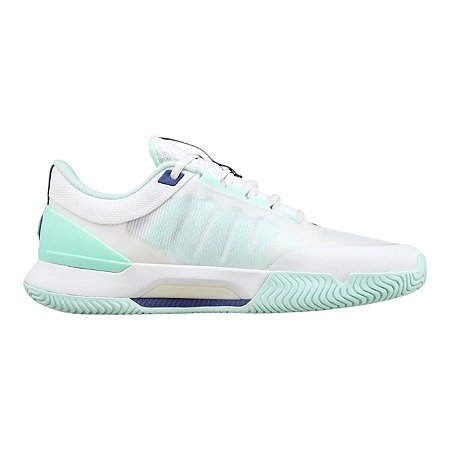 Tênis Wilson Intrigue Tour Clay Feminino Branco e Azul Claro