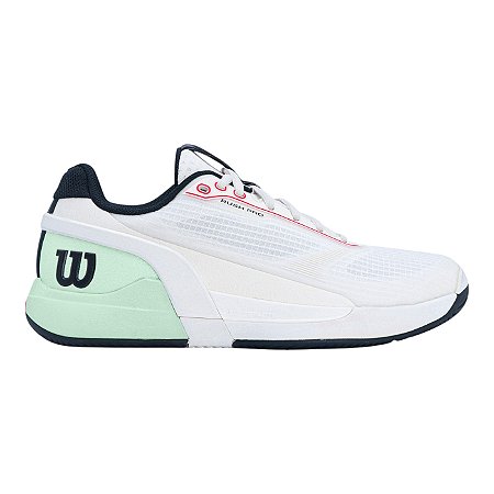 Tênis Wilson Rush Pro 5 Masculino Branco e Verde Claro