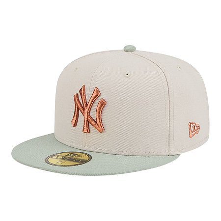 Boné New Era 5950 New York Yankees Bege
