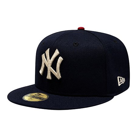 Boné New Era 5950 New York Yankees Celebrating 250th Marinho