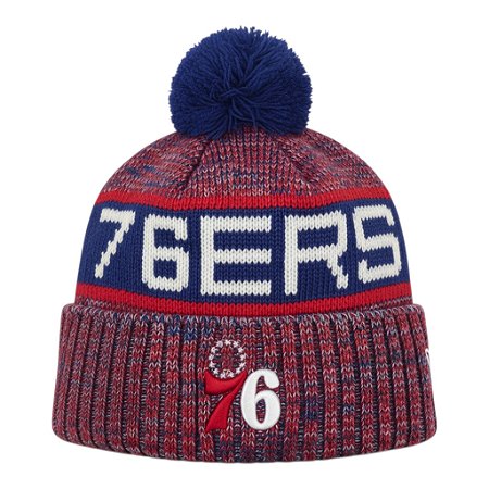 Gorro New Era Knit Philadelphia 76ers Azul e Vermelho
