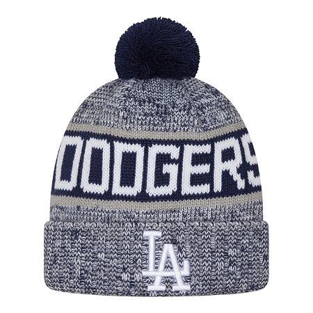 Gorro New Era Knit Los Angeles Dodgers Azul e Branco