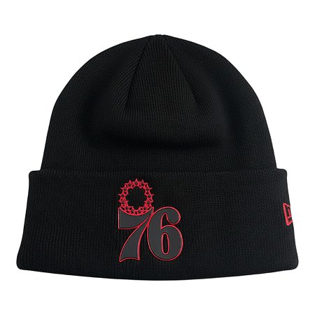 Gorro New Era Knit Chrome Philadelphia 76ers Preto Masculino