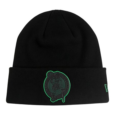 Gorro New Era Knit Chrome Boston Celtics Masculino Preto