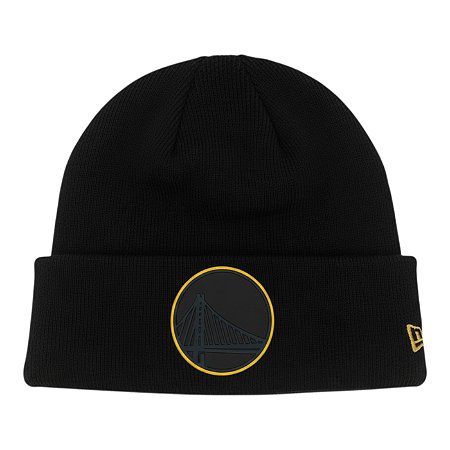 Gorro New Era Knit Chrome Golden State Warriors Preto