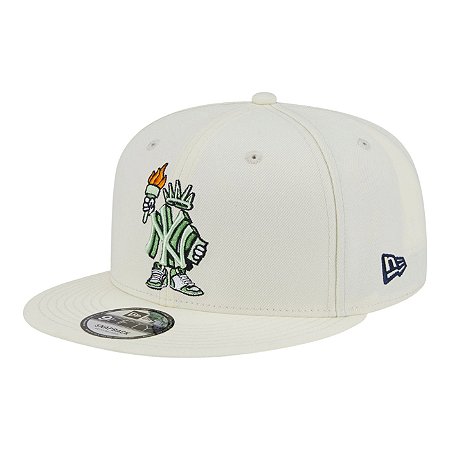 Boné New Era 950 Cartoon New York Yankees Off White