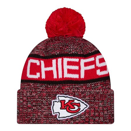 Gorro New Era Knit Tri Color Kansas City Chiefs Vermelho