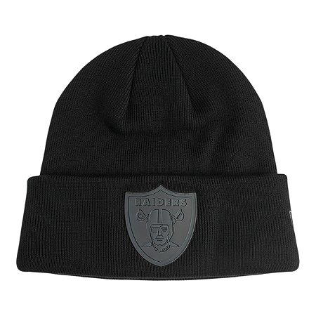 Gorro New Era Knit Chrome Las Vegas Raiders Preto