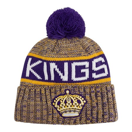 Gorro New Era Knit Tri Color Los Angeles Kings Roxo