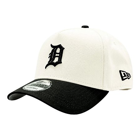 Boné New Era 940af Detroit Tigers Chrome Plain Off White
