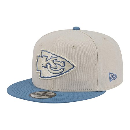 Boné New Era 950 Color Pack Kansas City Chiefs Bege e Azul