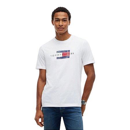 Camiseta Tommy Hilfiger Graphic NYC Masculino Branco
