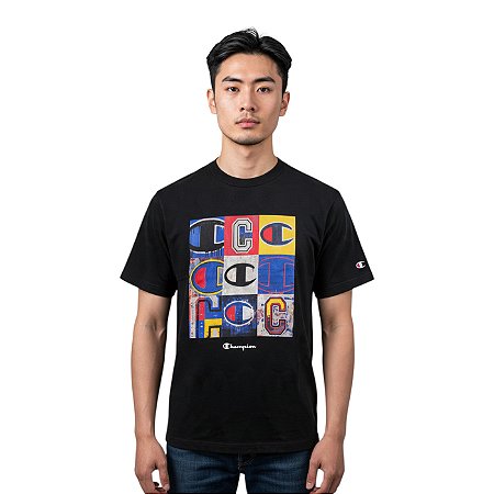Camiseta Champion Life Multi C Masculino Preto